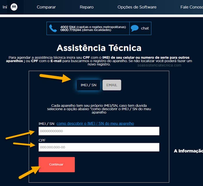 Como conseguir assistência técnica Motorola em Salvador?